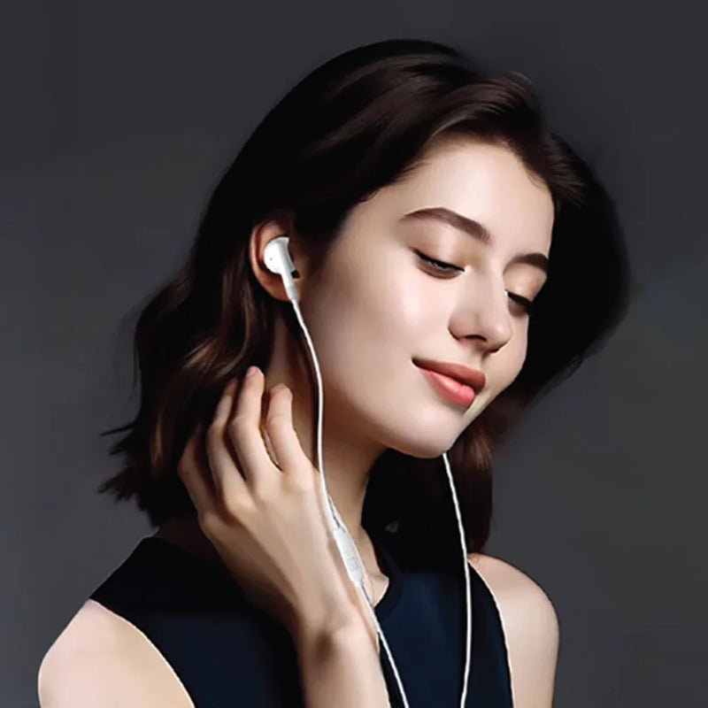PAWA Lightning Connector Stereo Earphone(1.2m/4ft) - سماعة اذن - مع مايكروفون - أيفون ( لايتنينج ) - كفالة 12 شهر