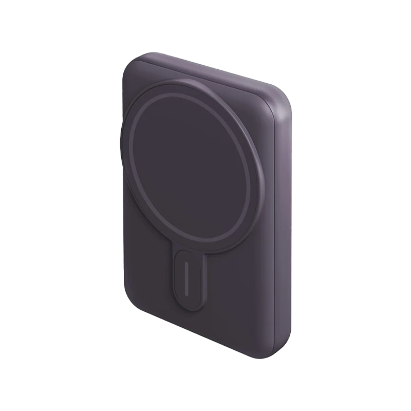 Energea Magpac Mini USB-C PD 20W Fast Wireless Power Bank 10000mAh - Purple- بطارية متنقلة - وايرلس + واير + ستاند - انيرجيا - ماغ سيف مغناطيس -