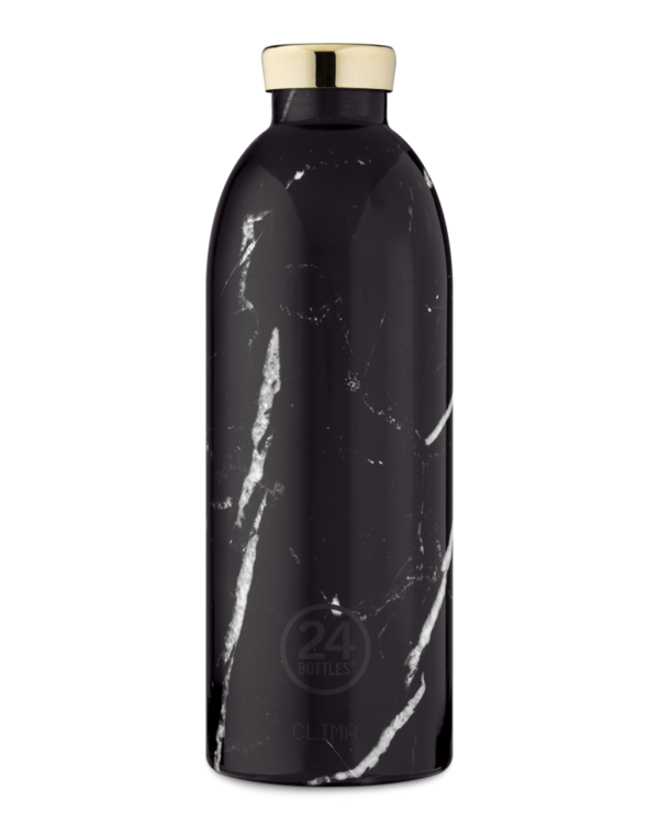 24Bottles Clima 850ml - Black Marble [F] - مطارة حافظة للحرارة