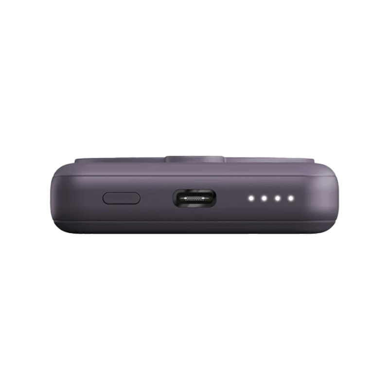 Energea Magpac Mini USB-C PD 20W Fast Wireless Power Bank 10000mAh - Purple- بطارية متنقلة - وايرلس + واير + ستاند - انيرجيا - ماغ سيف مغناطيس -