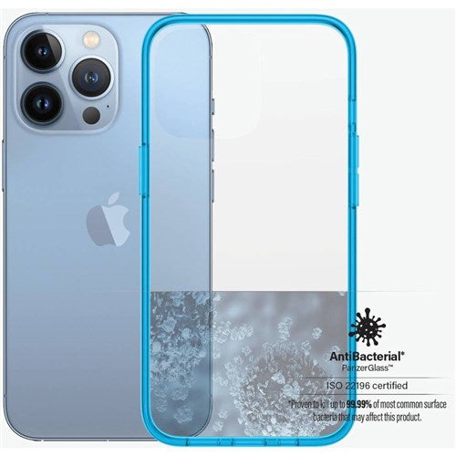 PanzerGlass Clear Case Color for iPhone 13 Pro/13 Pro MAX - Bondi Blue - كفر حماية عالية - بانزر جلاس