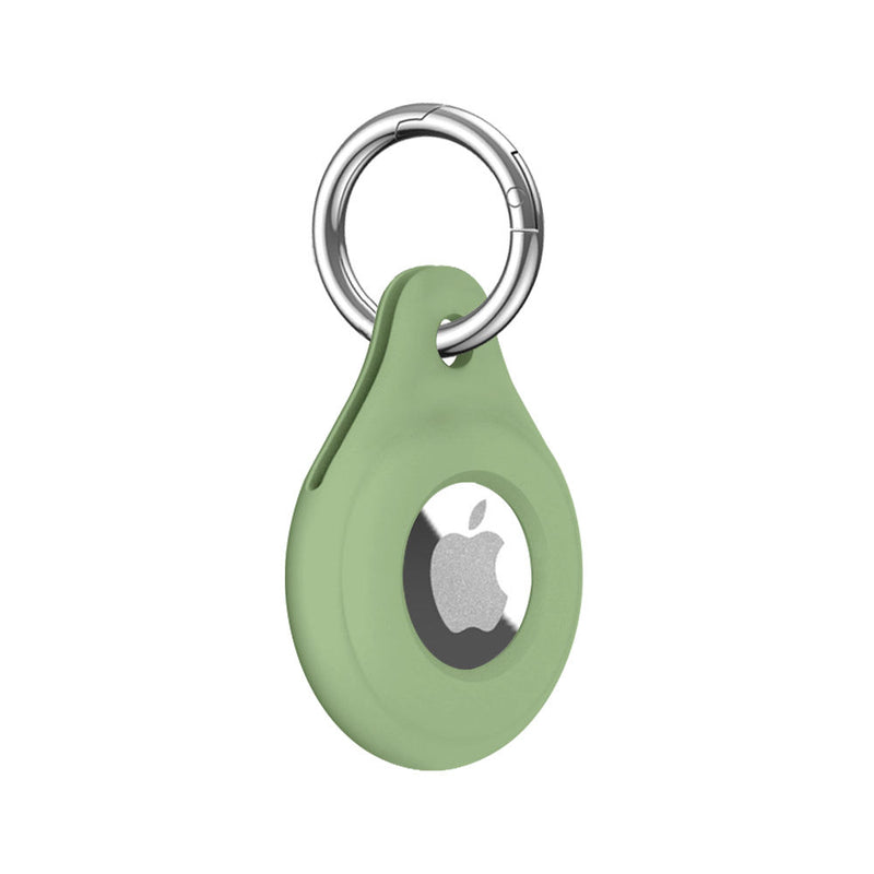 Apple Airtags Silicone Keychain Case - Olive Green - كفر ميدالية ابل ايرتاغ