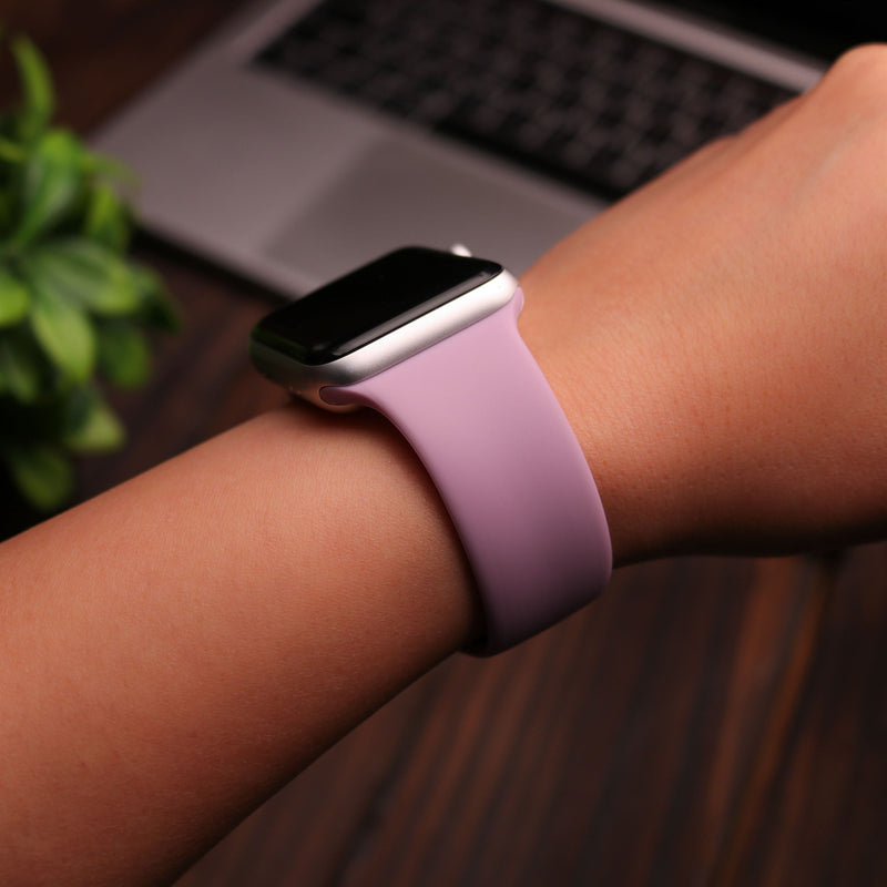 Silicon Watch Band for Apple Watch - Purple - سير ساعة ابل ووتش