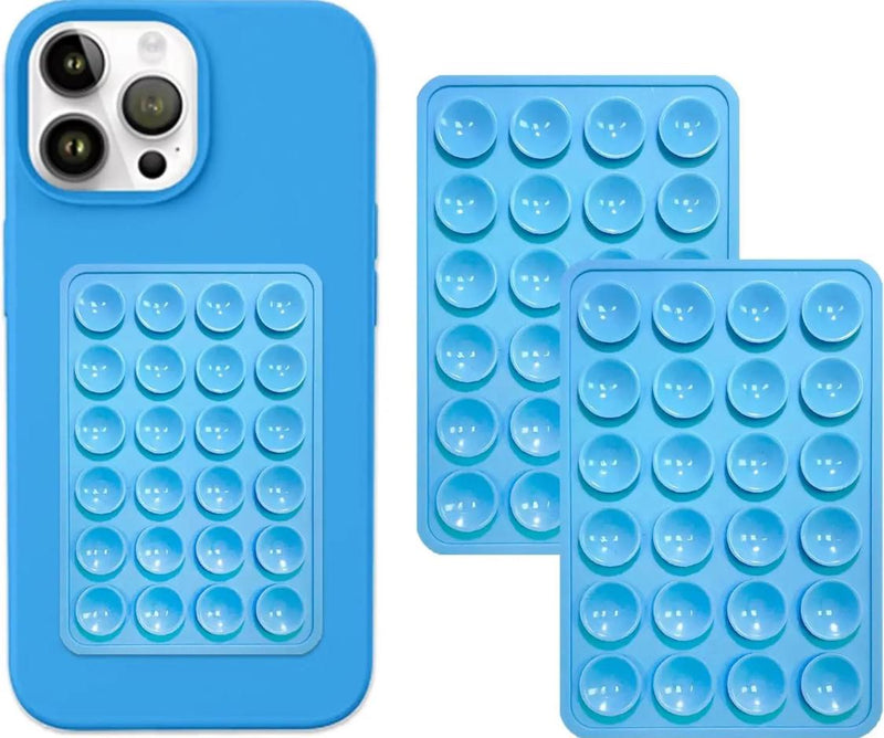 Double Side Silicone Suction Pad for Mobile Phone  Baby Blue -‎ مسكة سيليكون - شفط - لجميع انواع الأجهزة
