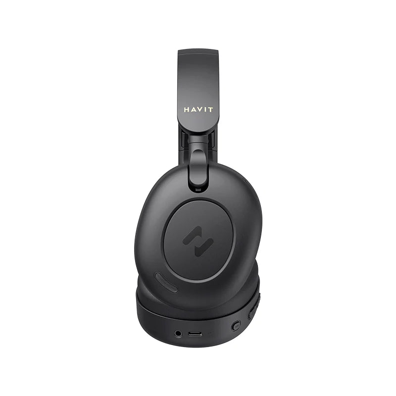 Havit - H655BT Audio series-Bluetooth headphone - Black [B] - سماعة رأس بلوتوث - هافيت - كفالة 12 شهر