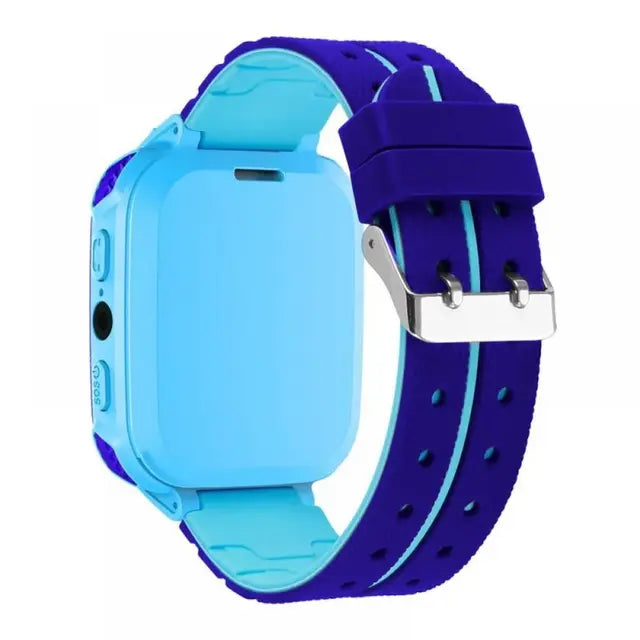 Smart Watch for Kids - Blue -  ساعة ذكية للأطفال  - تدعم شريحة الاتصال والتتبع