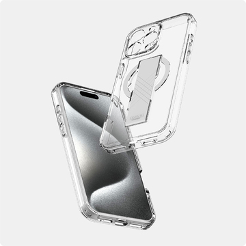 Itskins Avana Grip-It Series Case Compatible With Magsafe For iPhone 16 Pro / Pro Max - Clear-  كفر حماية عالية - ماغ سيف + مسكة شريطية - شفاف