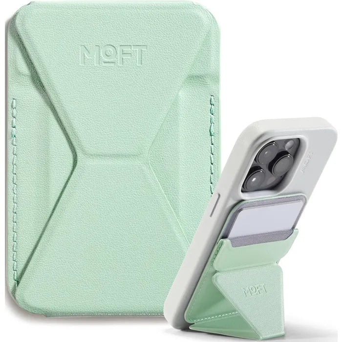 MOFT Snap On Magsafe Stand & Wallet - Peppermint [b] - موفت - مسكة ومحفظة وستاند - ماغ سيف