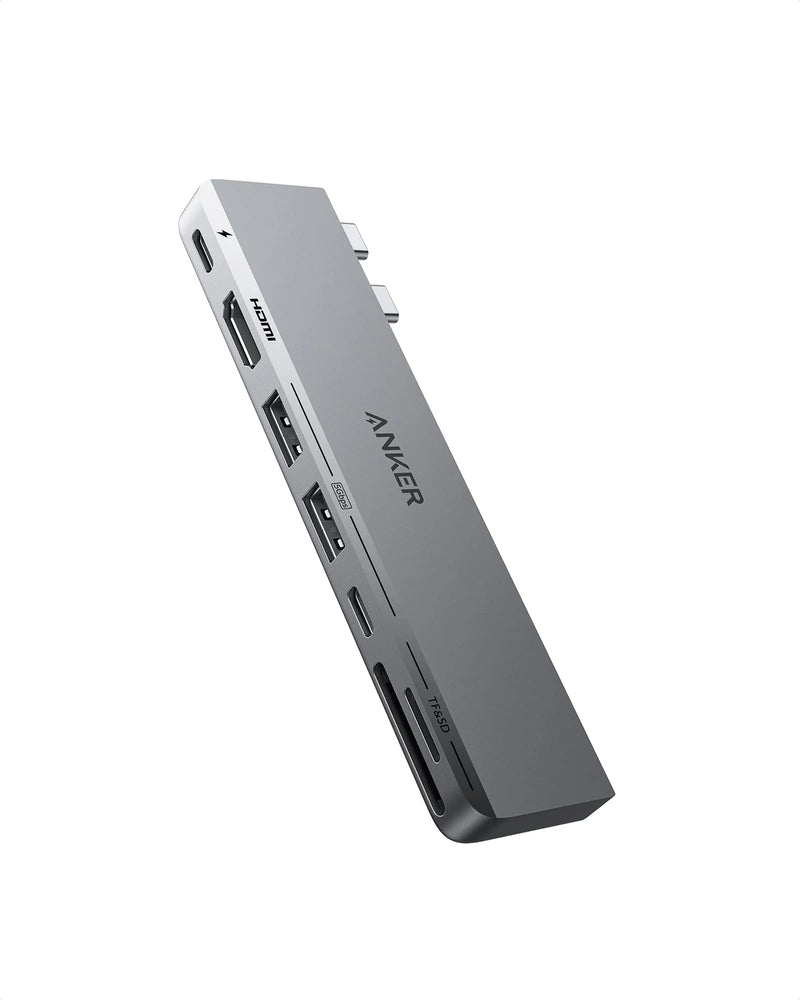 Anker 547 USB-C Hub (7-in-2, for MacBook) - موزع تايب سي - 7 في 2 - انكر - متعدد الاستخدامات - لاجهزة الماك بوك