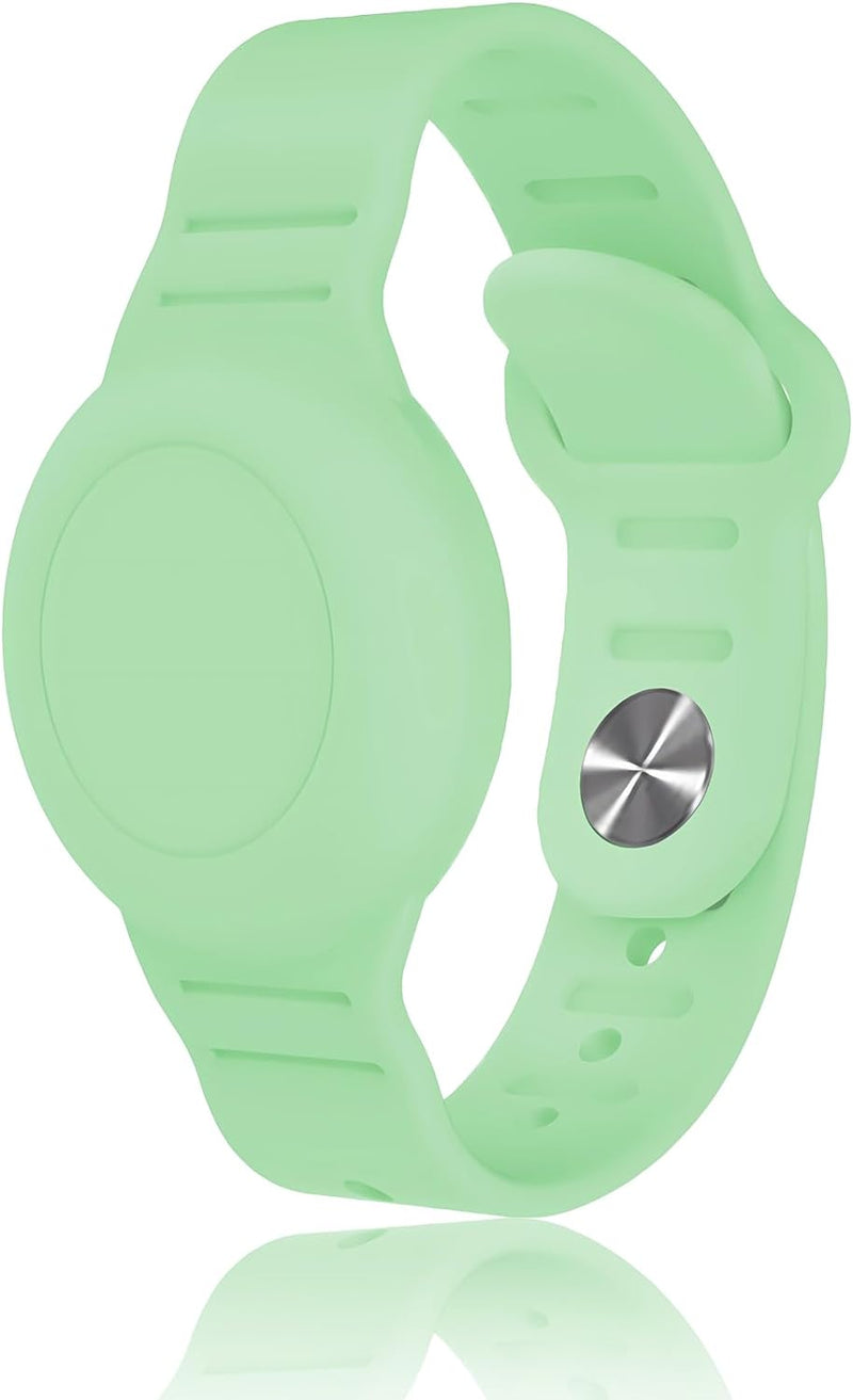 Noya Bracelet AirTag Silicone - Light Green - سير ابل ايرتاغ - مقاوم للماء والسوائل