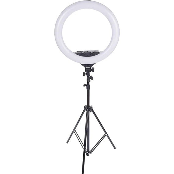 Selfie Stand with Led Ring Light RL 18 [H] - ستاند تصوير مع اضاءة  + 3 حامل للهاتف