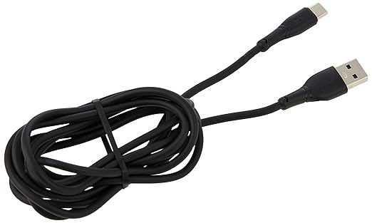 Pawa PVC 3A Data & Quick Charging Type-C Cable 2m/6.5ft - Black - سلك شحن - باوا - تايب سي - كفالة 12 شهر