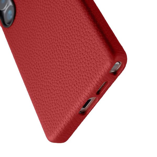 Melkco Origin Series Premium Leather Regal Snap Magsafe Cover for Samsung S25 ULTRA - Red [A] - كفر سامسونج  - حماية عالية - جلد - احمر