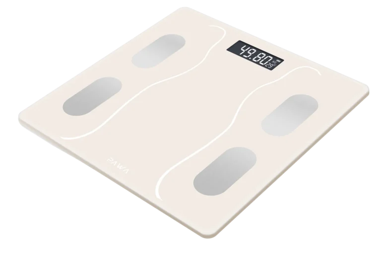 Pawa Smart Body Scale with Body Analysis APP - Beige - ميزان ذكي - كفالة 12 شهر
