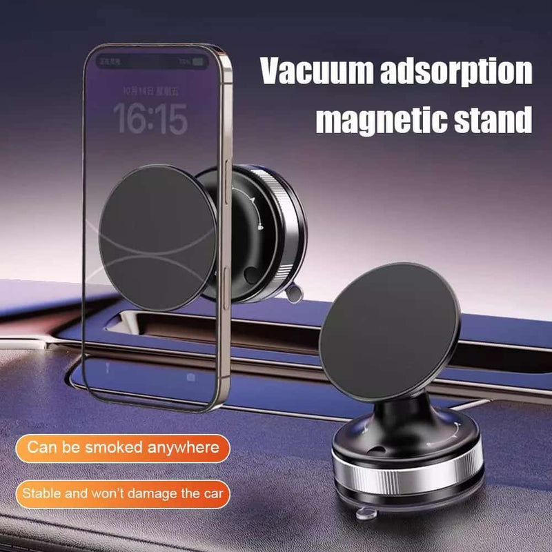 Car Magnetic Phone Holder (D4) - ستاند سيارة مناسب لجميع انواع الاجهزة - شفط بدون شحن - دوران 360 درجة - ماغ سيف