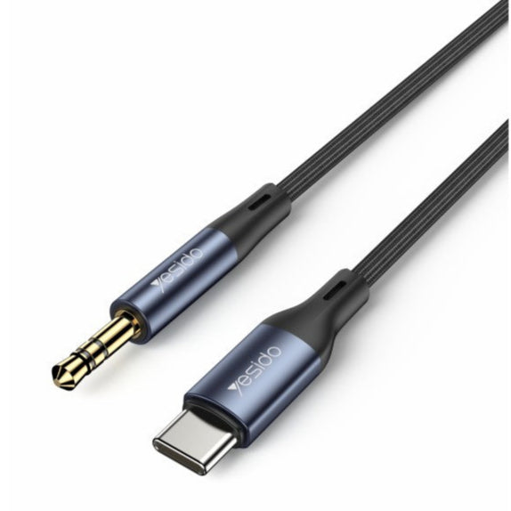 YESIDO YAU36 AUX 3.5MM to Type-C Cable [H] كيبل صوت - من تايب سي الى 3.5 مم