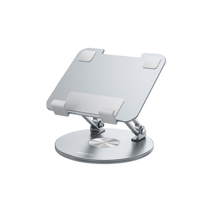 Yesido C293 360 Rotating Good Heat Releasing Folding Design Aluminum Alloy Table Holder - ستاند مكتبي - عالي الجودة - دوران 360 درجة - لجميع انواع التابلت و الايباد