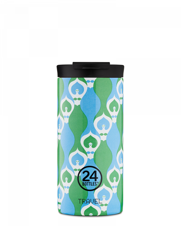 24Bottles Travel Tumbler 600ml - Green Blue [F] - كوب حافظ للحرارة - مناسب للسفر والرحلات