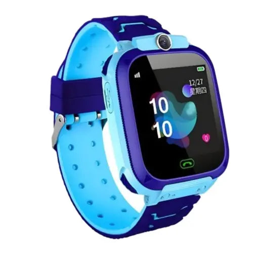 Smart Watch for Kids - Blue -  ساعة ذكية للأطفال  - تدعم شريحة الاتصال والتتبع