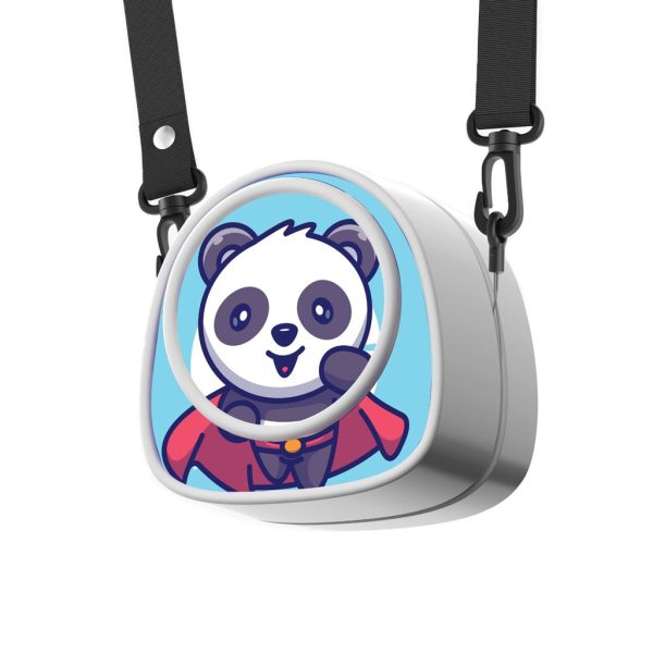 Porodo Lifestyle Kids Portable Neck Fan Purple Blue [O] - مروحة رقبة للأطفال - برودو - كفالة 24 شهر