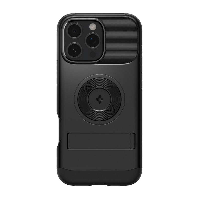 Spigen Slim Armor MagFit Case for iPhone 16 Pro /16 Pro Max - Black [C] -  كفر حماية عالية  - ستاند + ماغ سيف