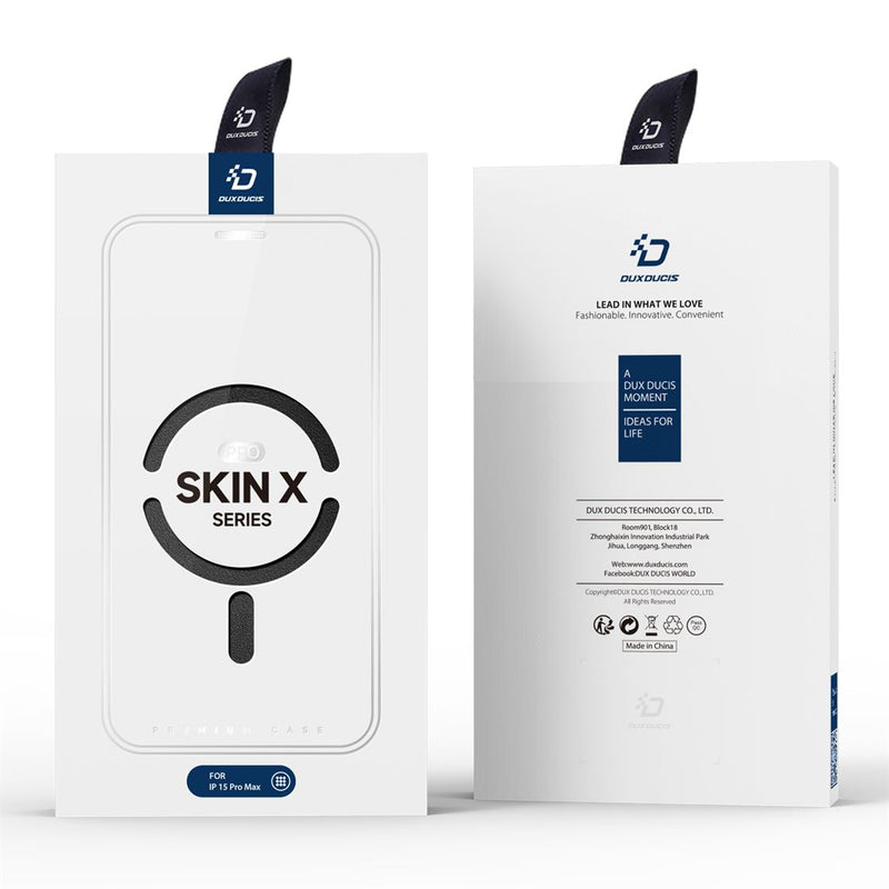DUX DUCIS Skin X Pro Series Folio Case with MagSafe - Black - كفر 2 في 1 - حماية عالية + محفظة + ماغ سيف