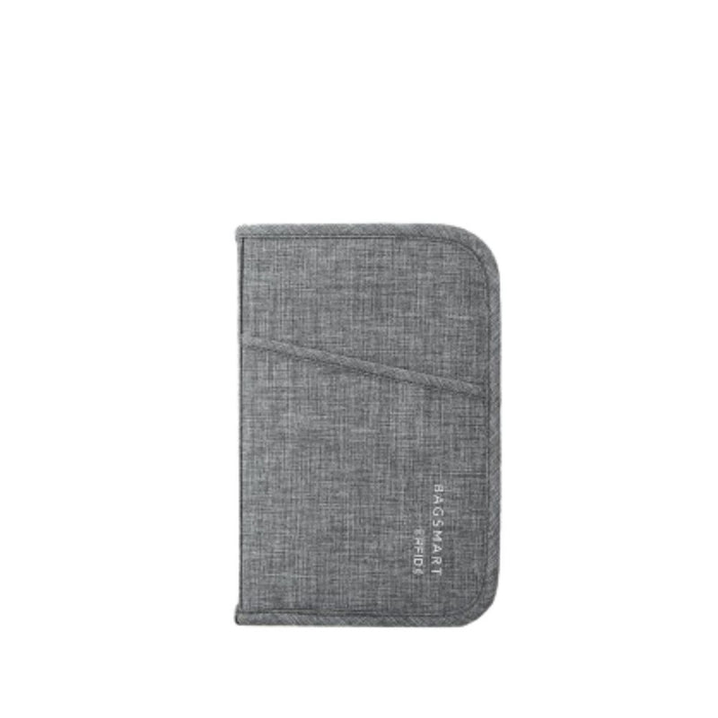 Bagsmart Lax Passport Holder (Heather Gray) [C] - بوك سفر منظم -  مقاومة لرذاذ الماء