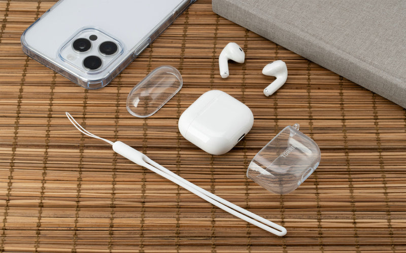 Torrii BONJELLY Case for Apple AirPods 4 with Lanyard and hook - Clear -  كفر حماية - سماعة ابل ايربودز فور مع خيط علاق  - من توري