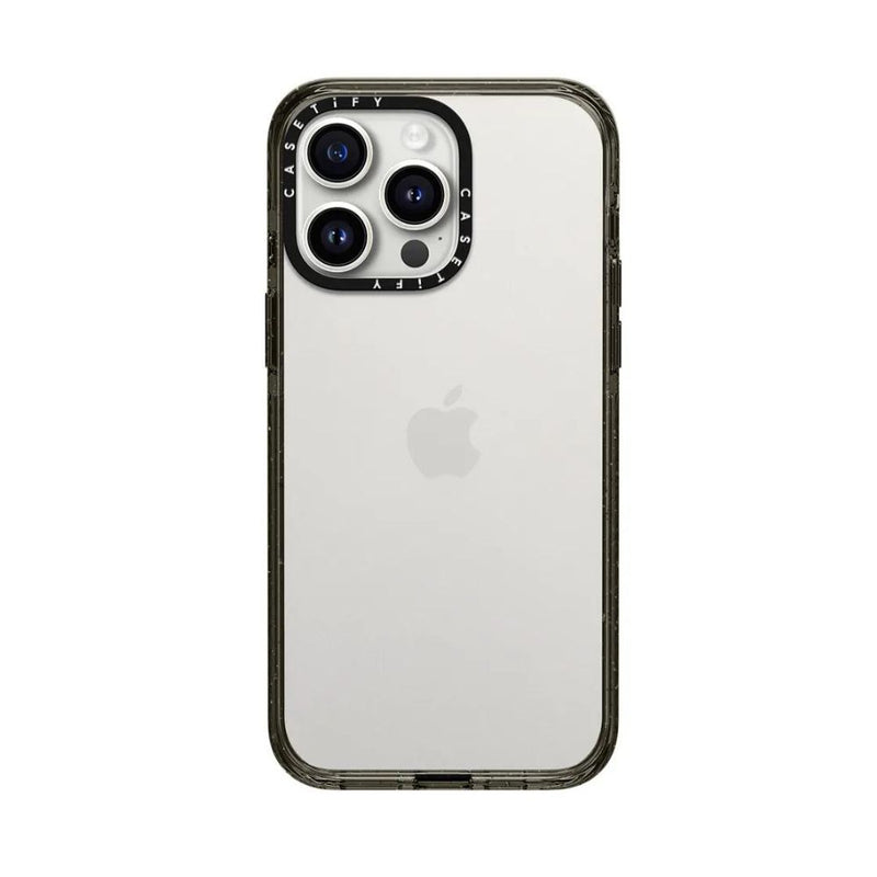 Casetify Impact Case - Clear Black [C] -  كفر حماية عالية  - مع ماغ سيف