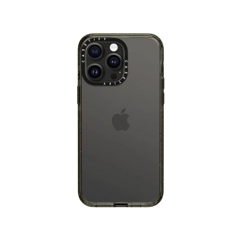 Casetify Impact Case - Clear Black [C] -  كفر حماية عالية  - مع ماغ سيف