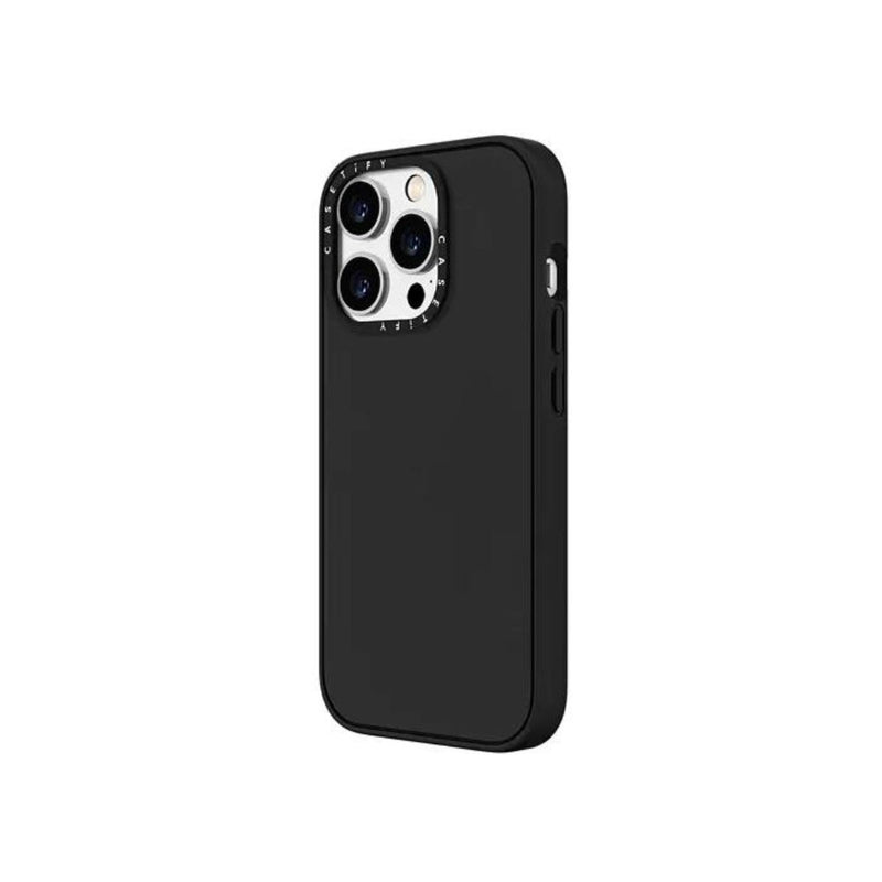 Casetify Impact Case - Matte Black [C] -  كفر حماية عالية  - مع ماغ سيف