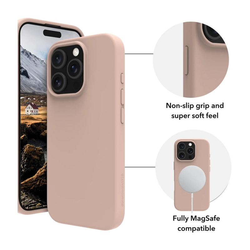 Dbramante Monaco_2 MagSafe Case for iPhone 16 Pro/Pro Max (Pink Sand) [C] كفر حماية عالية - ماق سيف - وردي