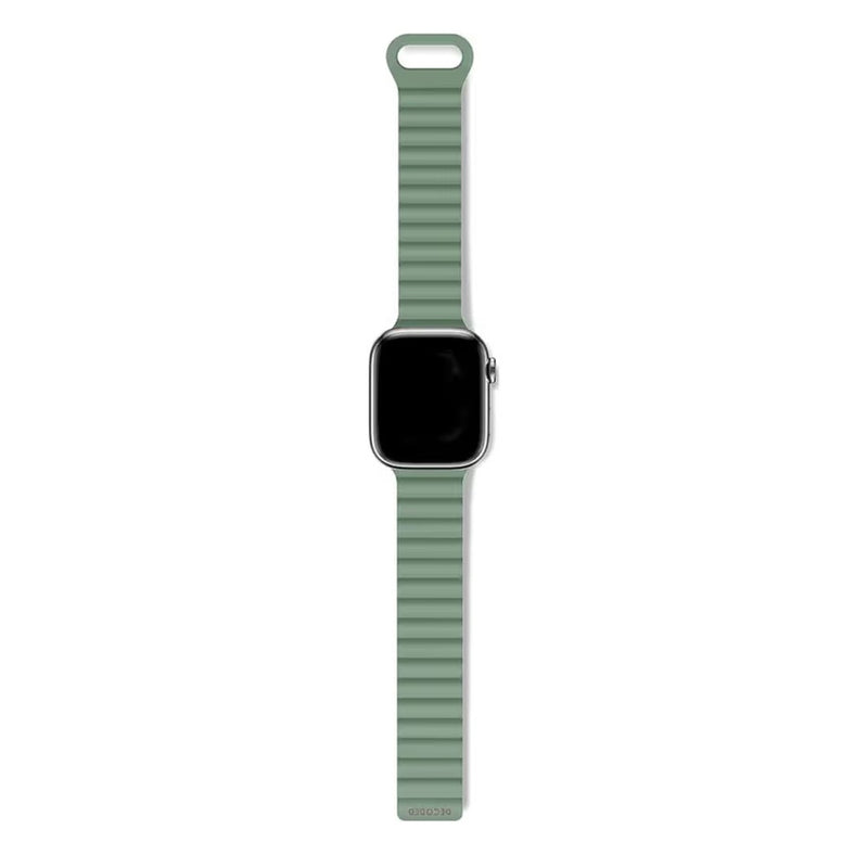 Decoded Silicone Magnet Traction Loop Strap Lite for AppleWatch (Sage Leaf Green) 49/46/45/44/42mm [C] - سير ساعة ابل - سليكون