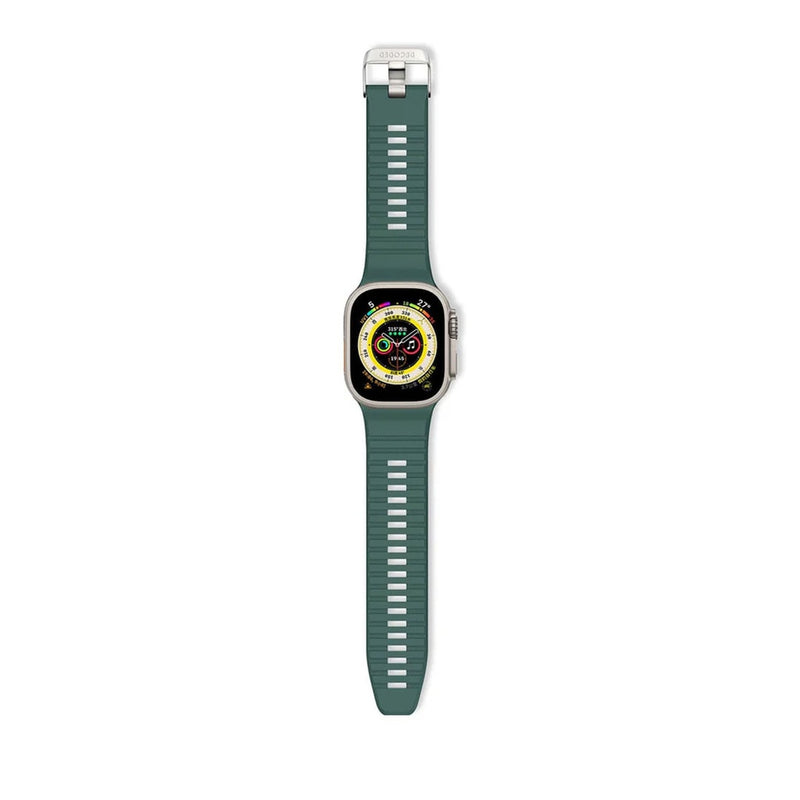 Decoded Silicone Ultra Traction Strap for AppleWatch (Sage Leaf Green) 49/46/45/44/42mm [C] - سير ساعة ابل - سليكون