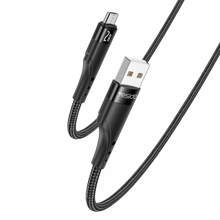 YESIDO CA109 3m 2A USB to Micro USB Charging Data Cable(Black)  - سلك شحن مايكرو  - طول 3 متر - كفالة 12 شهر