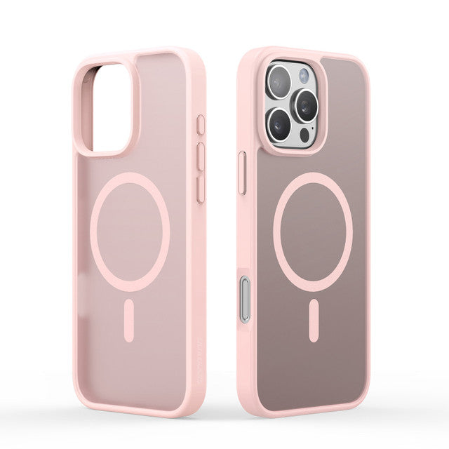 DUX DUCIS Yind Series MagSafe Case for iPhone 16/16 Plus/16 Pro/16 Pro MAX - Light Pink -  كفر حماية عالية - مع ماغ سيف