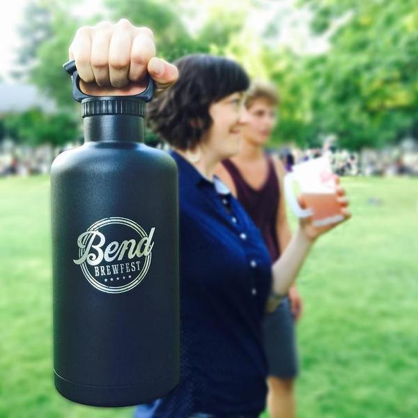 Fifty Fifty Vacuum Insulated Tank Growler 1.9L (Slate) [C] - مطارة حافظة للحرارة + مسكه