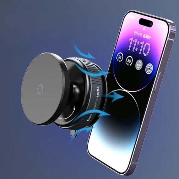 Car Magnetic Phone Holder (K009) - ستاند سيارة مناسب لجميع انواع الاجهزة - شفط بدون شحن - دوران 360 درجة - ماغ سيف