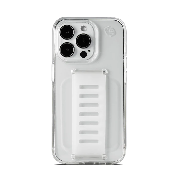 Grip2u Slim Case for iPhone 14 Pro / 14 Pro Max - Clear - [C] - كفر حماية - جريب 2 يو - مع مسكة شريطة