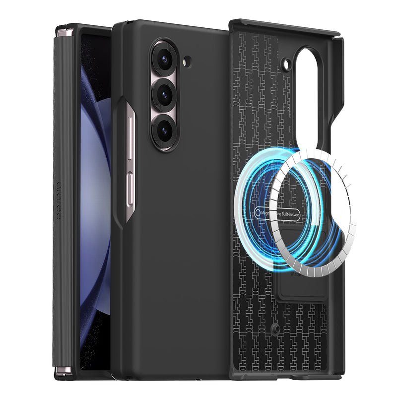 Araree Aero Flex Magsafe Case For Samsung Z Fold 6 - Black [A] - كفر سامسونج  - حماية عالية - ماغ سيف - اسود