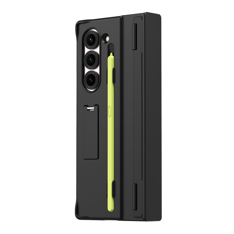 Araree Nukin 360 Case With Stand and Pencil Slot  For Samsung Z Fold 6 - Black [A] - كفر سامسونج  - حماية عالية - ماغ سيف - اسود