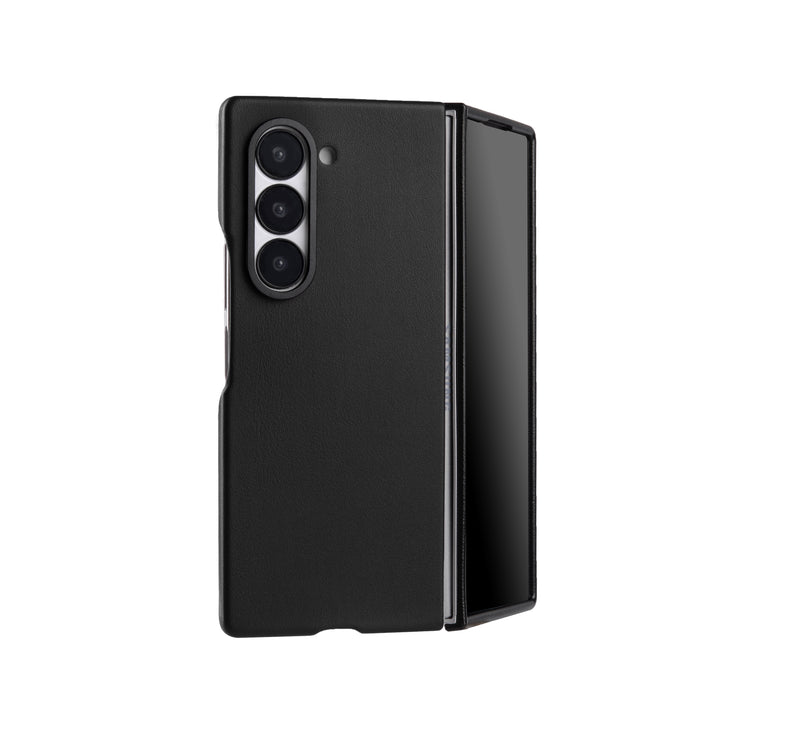 Melkco Origin Series PU Leather Regal Snap Pro Cover Case for Samsung Galaxy Fold 6 - Black [A] - كفر سامسونج  - حماية عالية - اسود