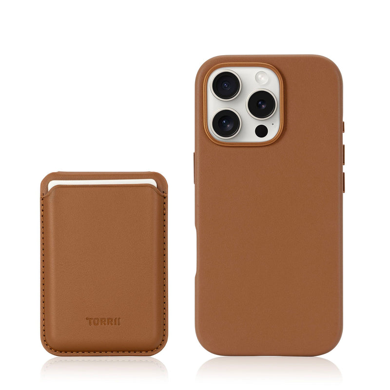 Torrii KOALA for iPhone 16 Pro/16 Pro Max Brown  [A] - كفر حماية عالية - مع ماغ سيف - محفظة + ستاند -