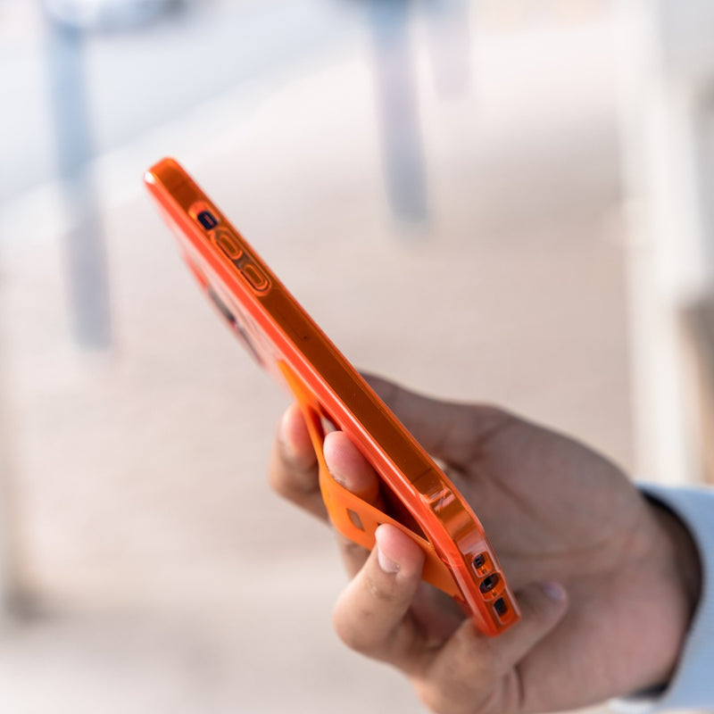 Grip2u Boost Case with Kickstand - Orange - [C] كفر حماية - جريب 2 يو - مع مسكة شريطة + استاند