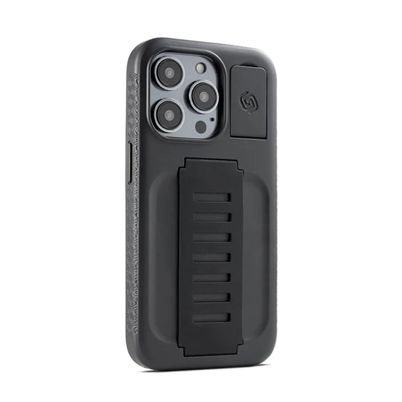 Grip2u Boost Case with Kickstand for iPhone 14 Pro / 14 Pro Max - Charcoal - [C] - كفر حماية - جريب 2 يو - مع مسكة شريطة + استاند