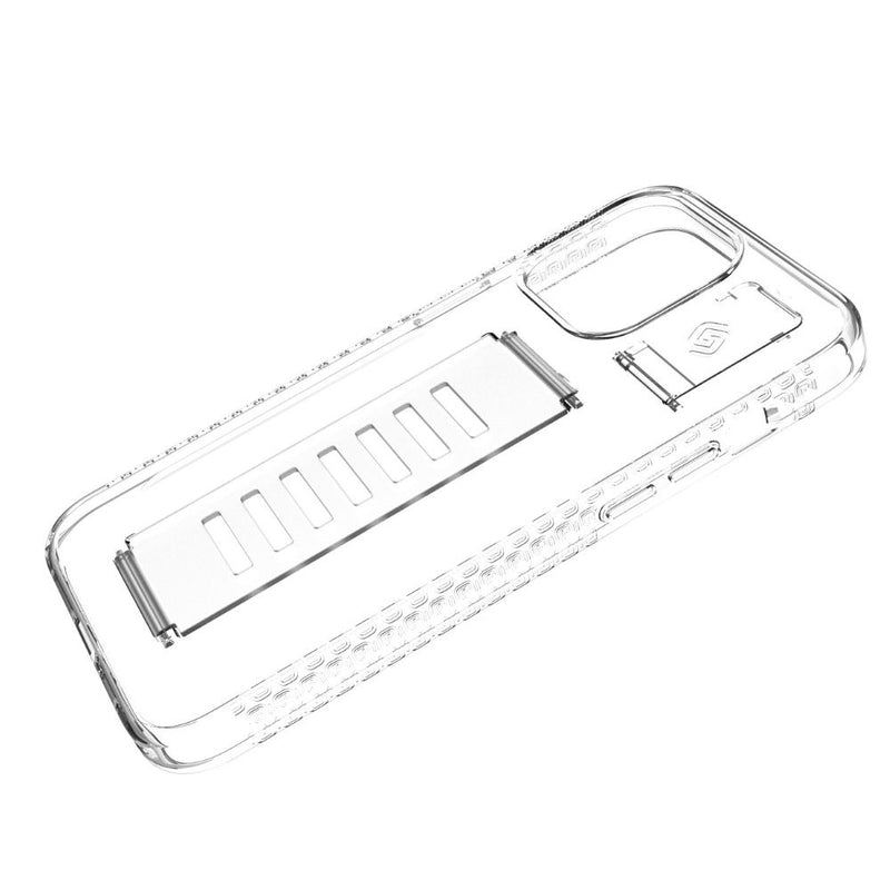 Grip2u Ultra Boost Case with Kickstand iPhone 15 Pro / 15 Pro Max - Clear - [C] - كفر حماية - جريب 2 يو - مع مسكة شريطة + استاند