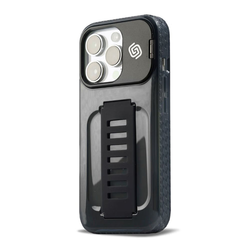 Grip2u Boost Case with Kickstand iPhone 16 Pro / 16 Pro Max - Smoky - [C] - كفر حماية - جريب 2 يو - مع مسكة شريطة + استاند