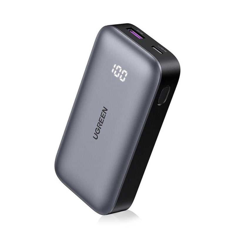 UGREEN 10000mAh PD-30WTwo-way Fast Charging Power Bank  [B] - بطارية متنقلة - يوجرين - سعة 10000 آلاف ملي امبير - شاشة رقمية - قوة 30 واط - كفالة 12 شهر