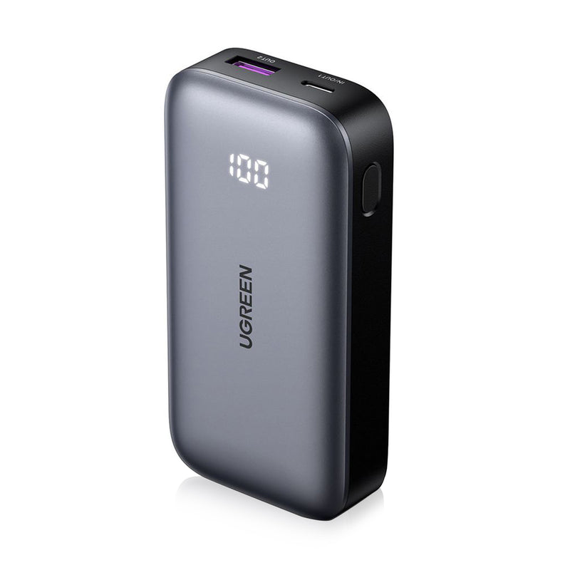 UGREEN 10000mAh PD-30WTwo-way Fast Charging Power Bank  [B] - بطارية متنقلة - يوجرين - سعة 10000 آلاف ملي امبير - شاشة رقمية - قوة 30 واط - كفالة 12 شهر