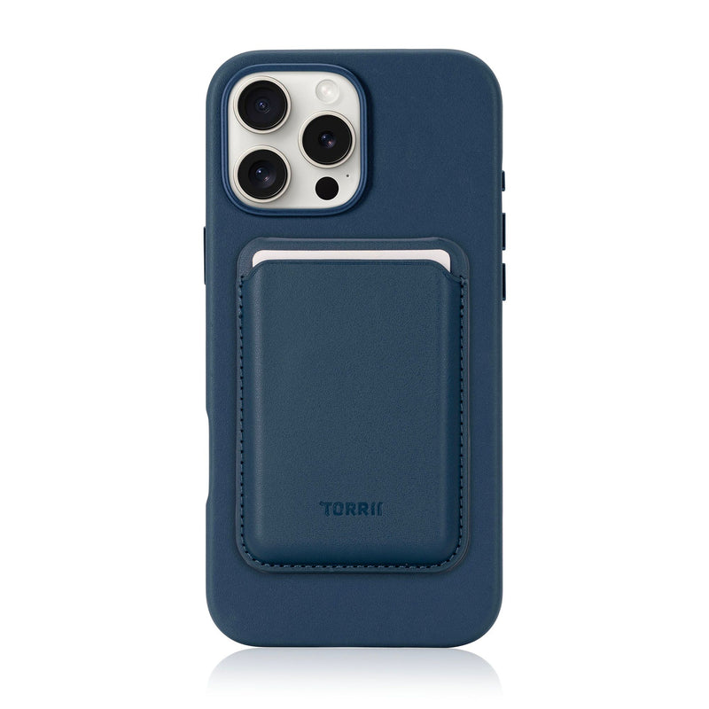 Torrii KOALA for iPhone 16 Pro/16 Pro Max - Navy [A] - كفر حماية عالية - مع ماغ سيف - محفظة + ستاند -